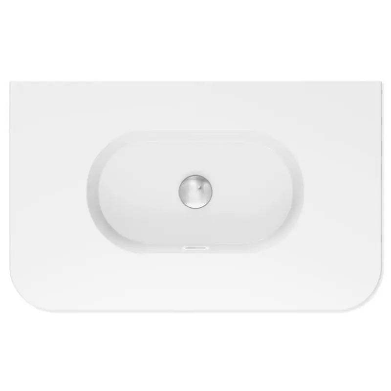 Lola Gloss Full Depth Curved Ceramic Basin Top 750mm No-Tap-Hole fienza