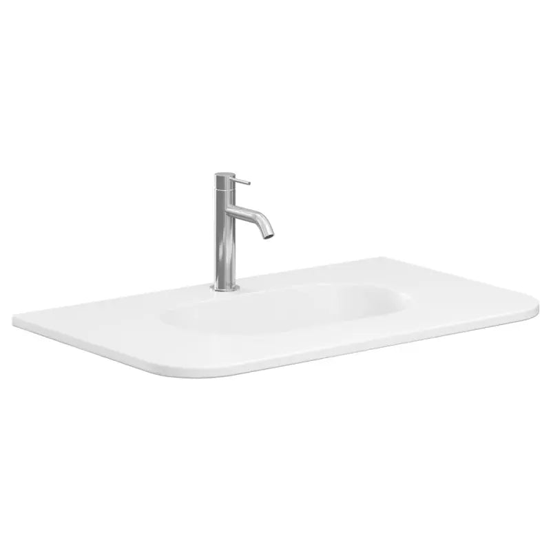 Lola Matte Full Depth Curved Ceramic Basin Top 750mm 1-Tap-Hole fienza