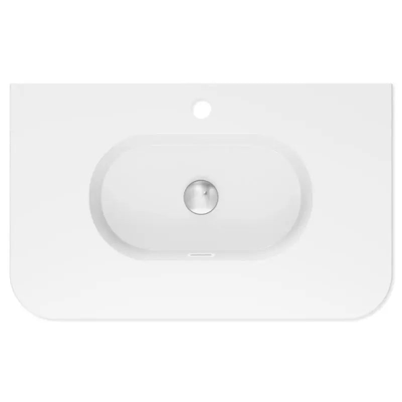 Lola Gloss Full Depth Curved Ceramic Basin Top 750mm 1-Tap-Hole fienza
