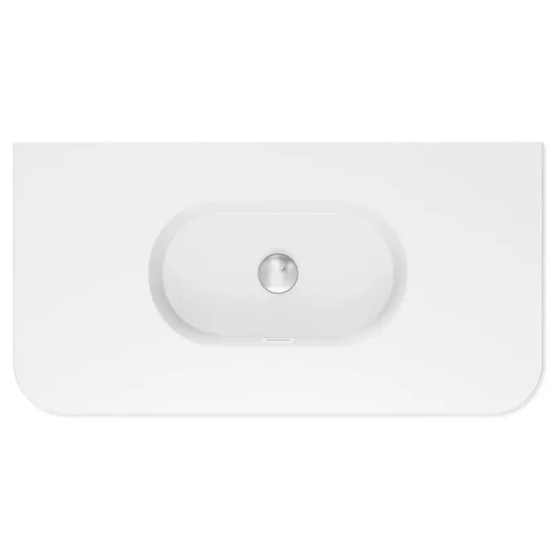 Lola Gloss Full Depth Curved Ceramic Basin Top 900mm No-Tap-Hole fienza