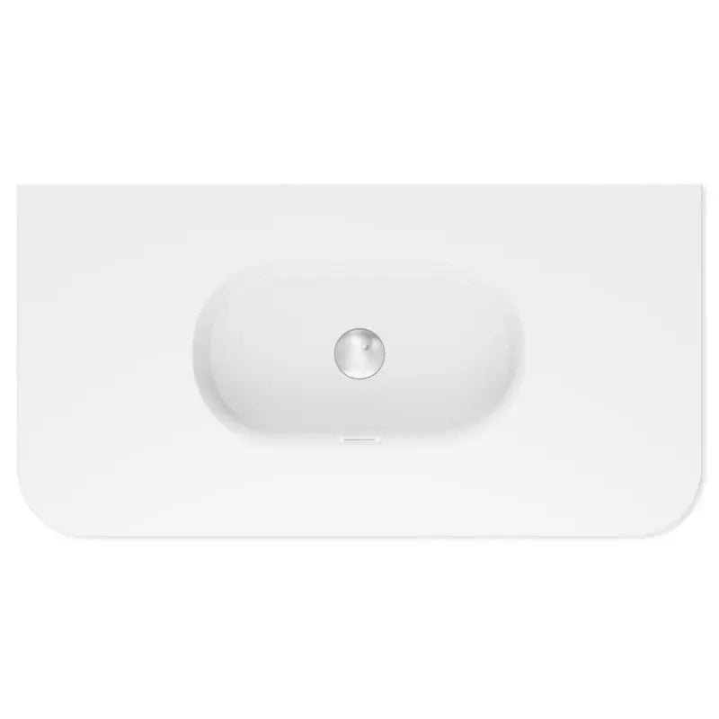 Lola Matte Full Depth Curved Ceramic Basin Top 900mm No-Tap-Hole fienza