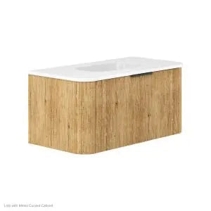 Lola Gloss Full Depth Curved Ceramic Basin Top 900mm No-Tap-Hole fienza