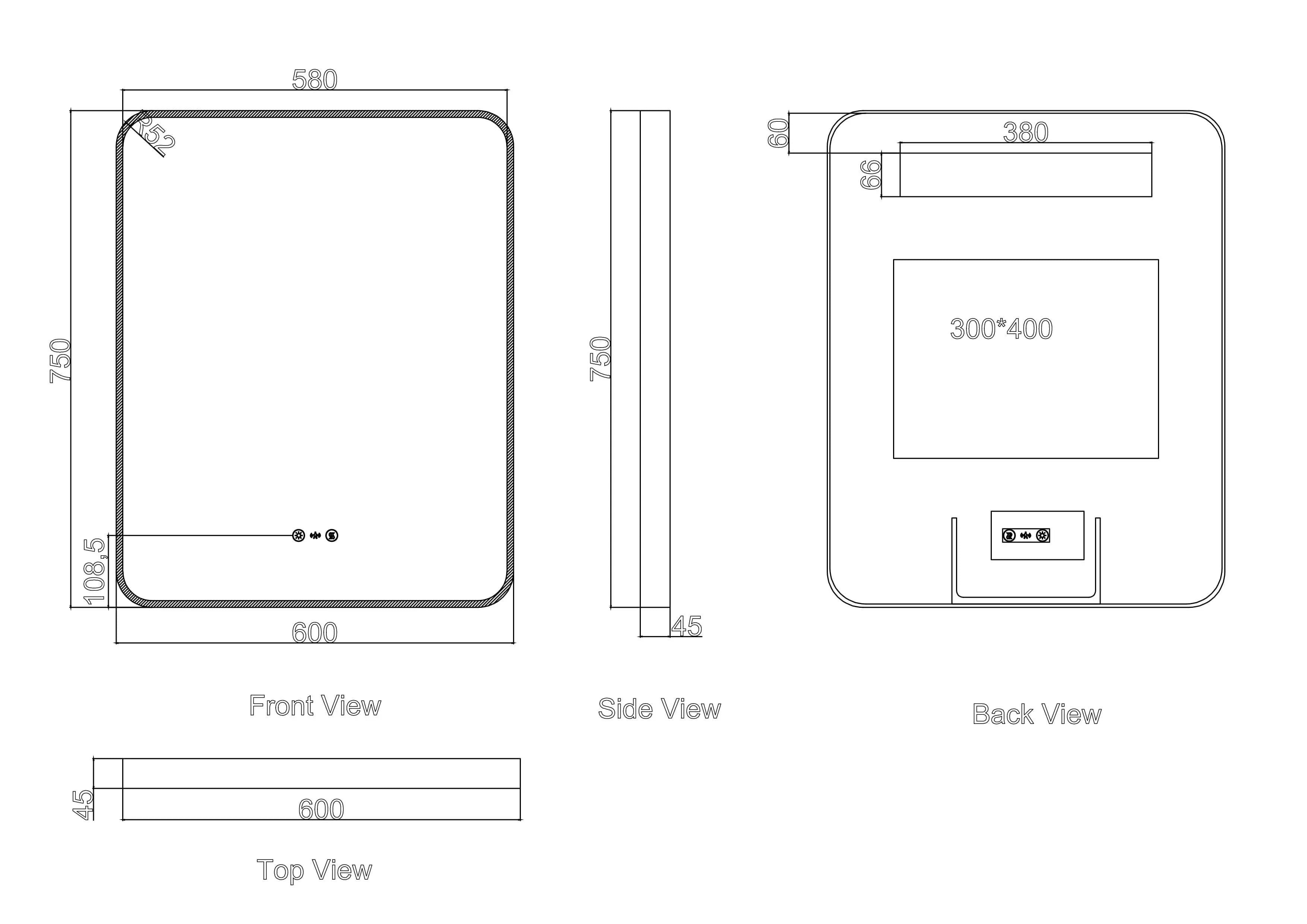 Maia 600×750 / 750×900 / 1200×750mm LED Rectangular Mirror – Matt Black Frame mercioaustralia