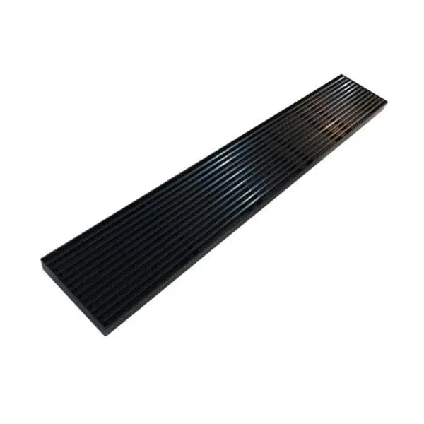 Wide Matte Black Linear Floor Grate 600~3000 (L) X 100 (W) MM Somer