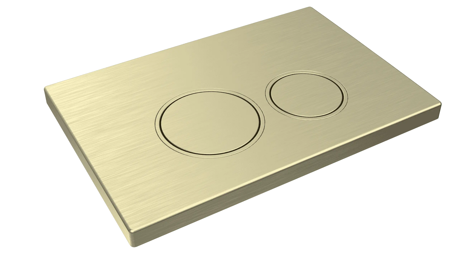 Mercio Sigma Round Button Flush Plate – Brushed Gold mercioaustralia