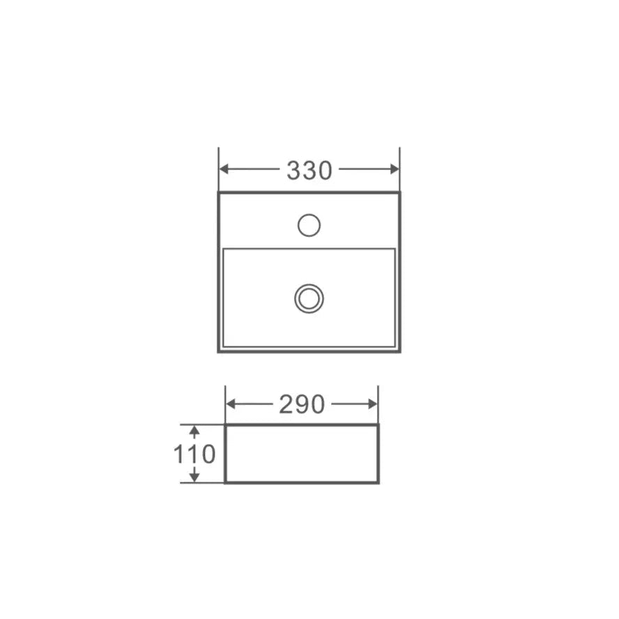 Mini 33 Compact Wall-Hung Basin mercioaustralia