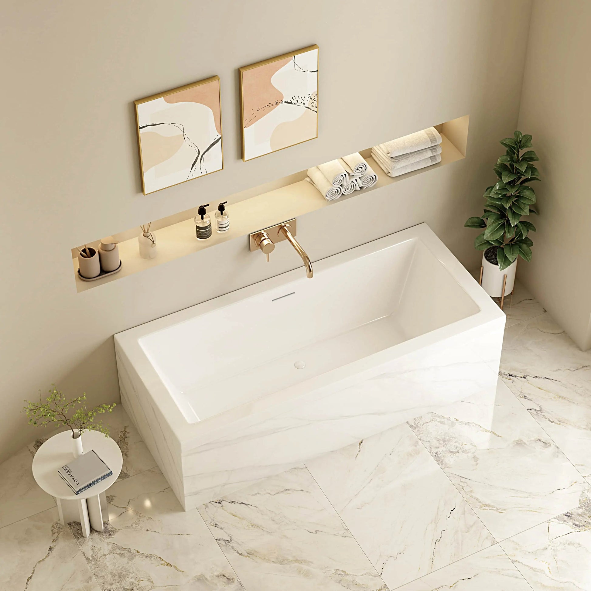 Mira Insert & Island Bathtub - Gloss White mercioaustralia