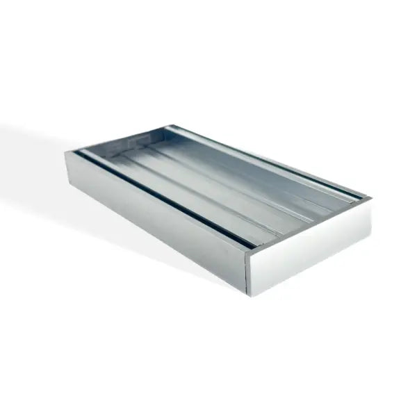 100x100x26mm Brushed Silver Ezy Flow Tile Insert Grate Aquaperla