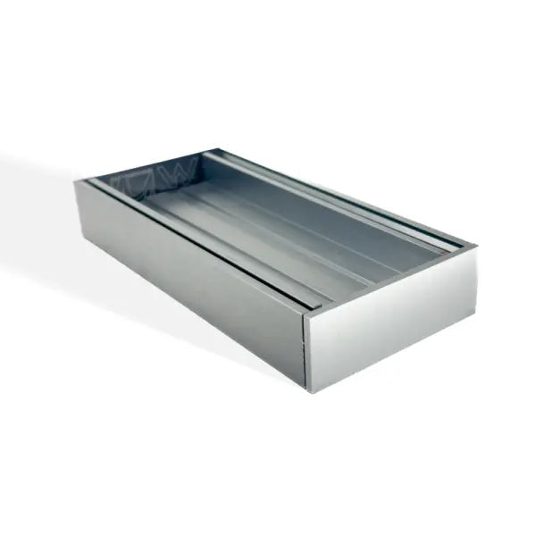 100x100x35mm Brushed Silver Ezy Flow Tile Insert Grate Aquaperla