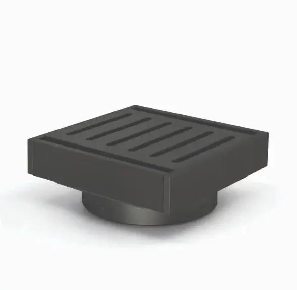 Muses Brushed Black Ezy Flow Floor Waste 100*100*21mm Aquaperla