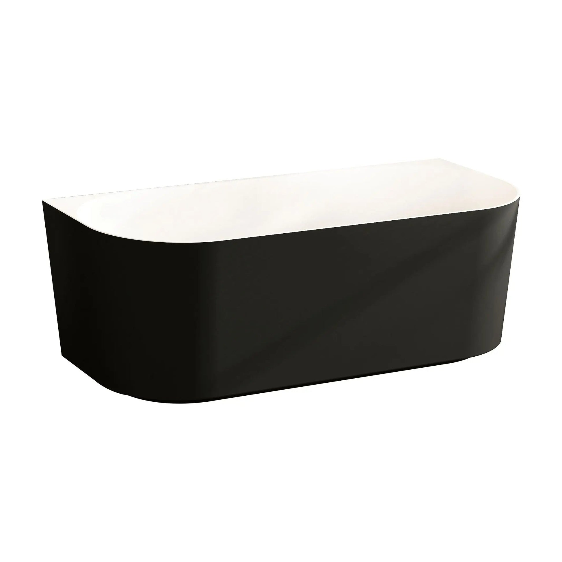 Musen Ultra-Thin Back-to-Wall Bathtub - Gloss White mercioaustralia