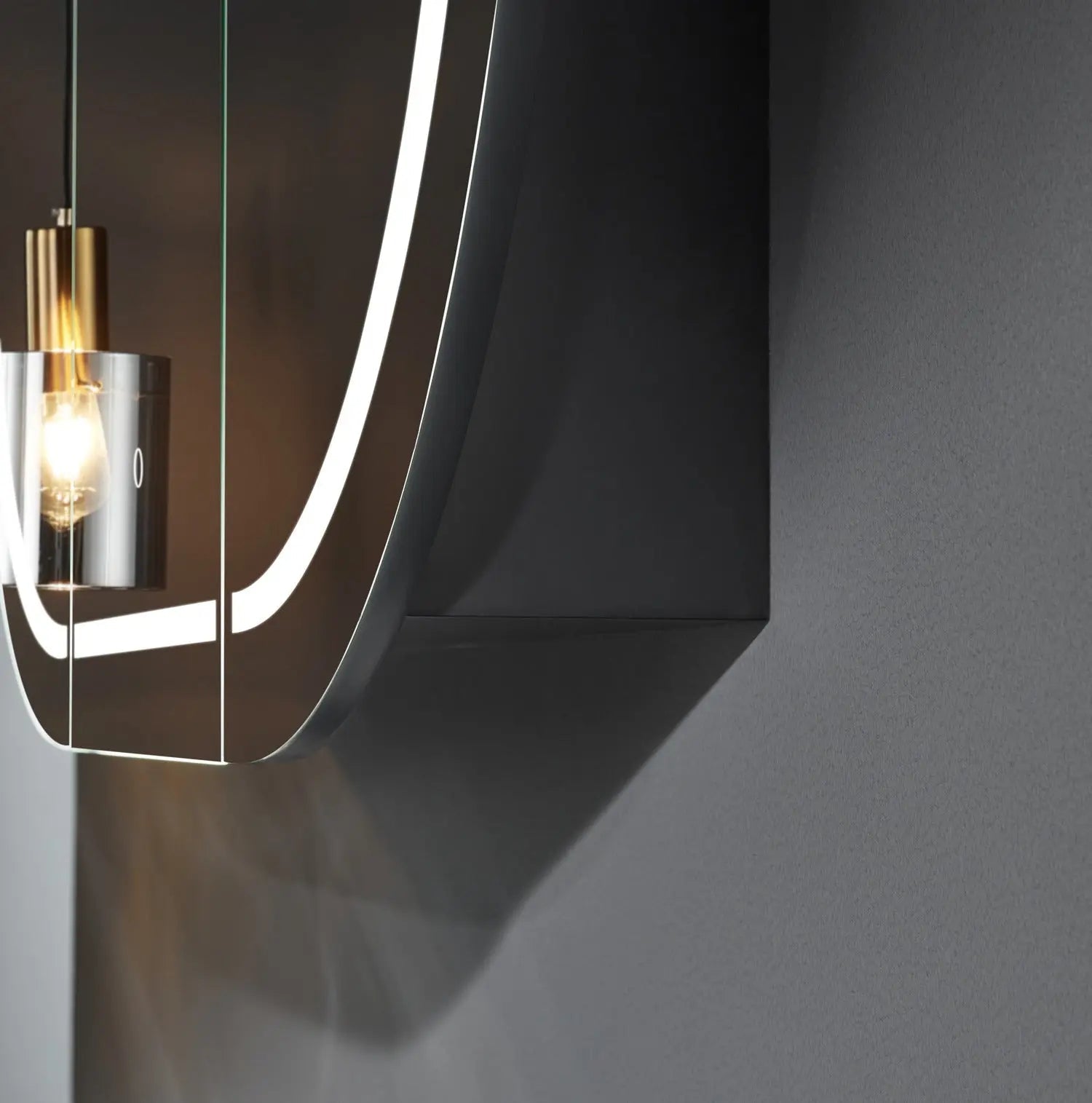 Olivia LED Mirror Cabinet 1200X750X155mm Poseidonbk