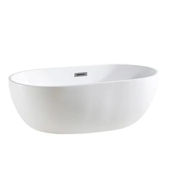 Olivia Gloss White Free Standing Bathtub 1395*750*570mm Poseidonbk