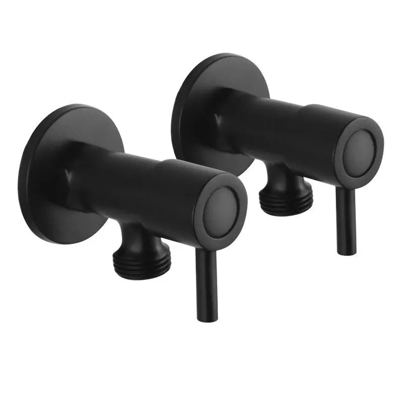 Black Washing Machine Taps One Pair Aquaperla