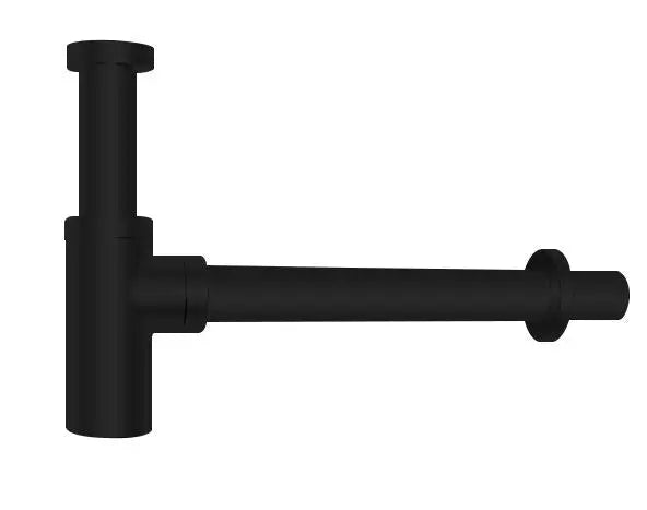 Black Basin Bottle Trap 32mm Solid Brass Aquaperla