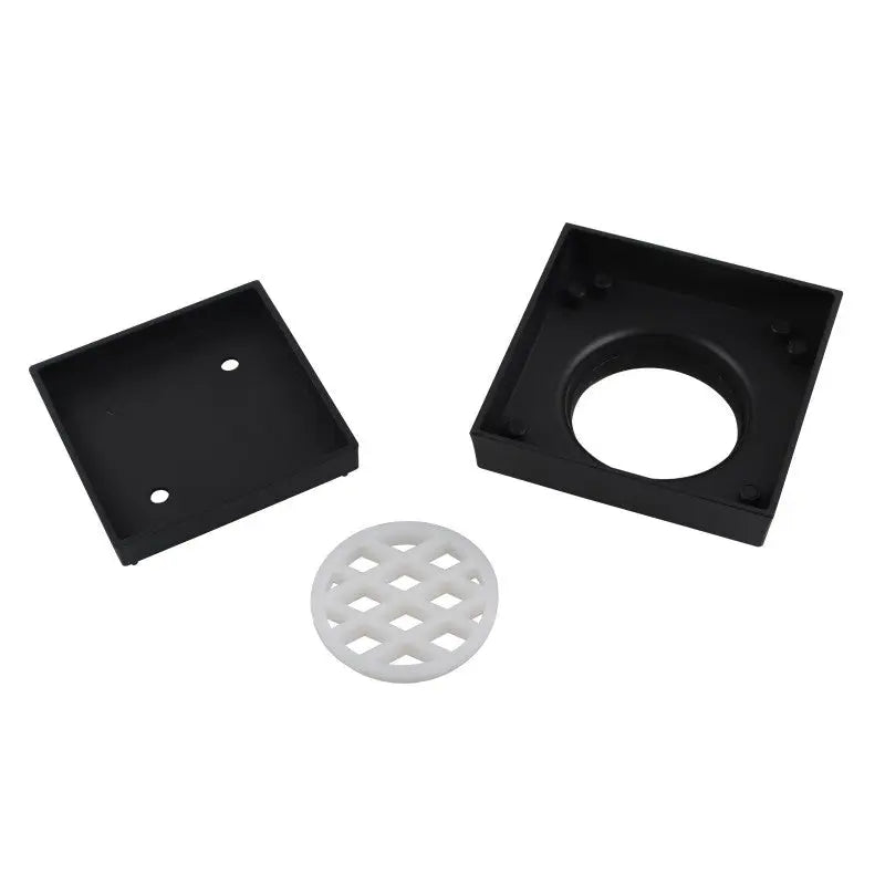115x115mm Black Tile Insert Drain Aquaperla