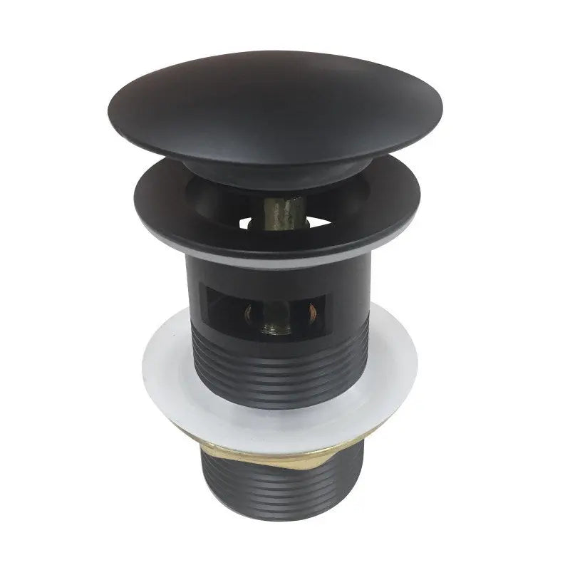 32mm Over Flow Matt Black Pop Up Waste Aquaperla