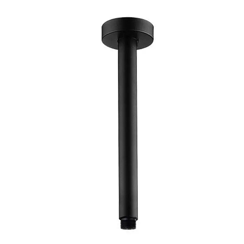 200mm Black Ceiling Shower Arm Aquaperla