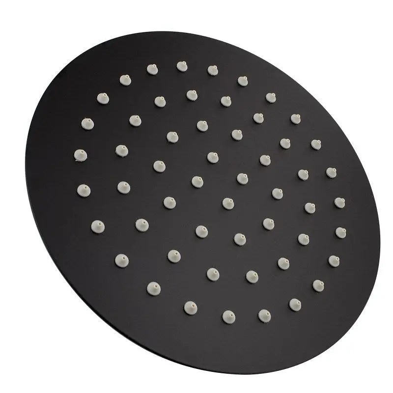 200mm Black Shower Head Aquaperla