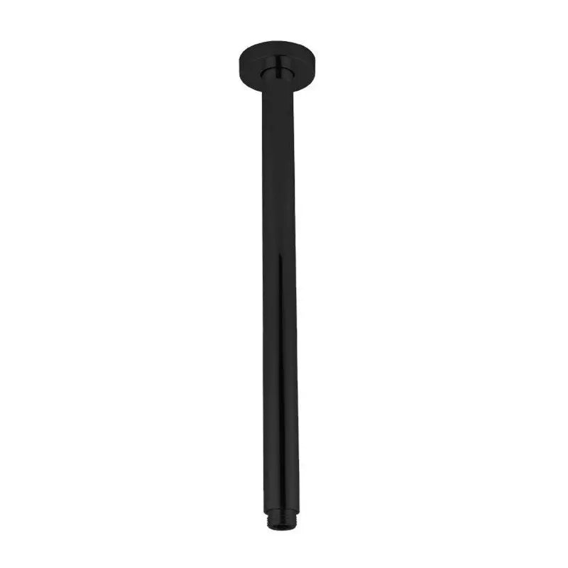 400mm Black Ceiling Shower Arm Aquaperla