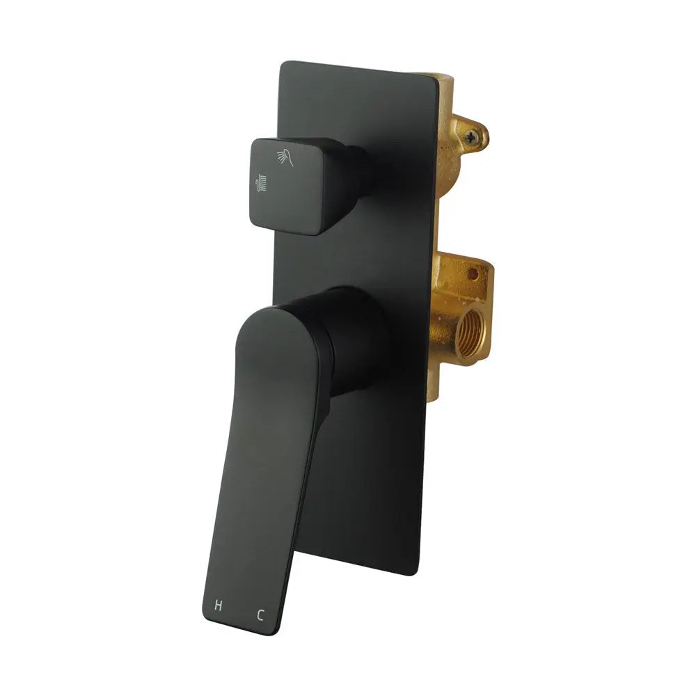 RUSHY - Black Diverter Mixer Aquaperla