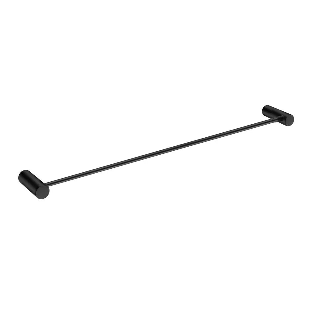 600mm Black Single Towel Rail Aquaperla