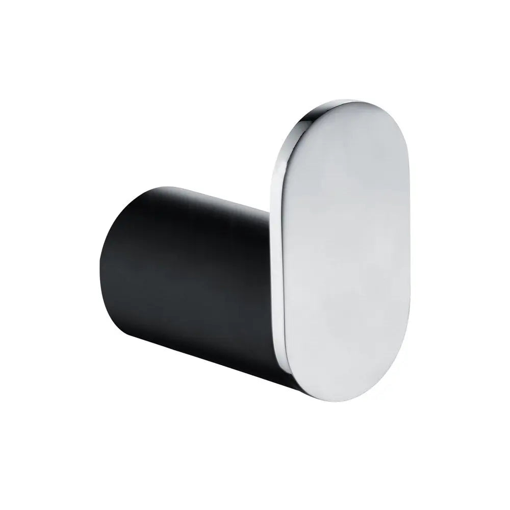 RUSHY - Black & Chrome Robe Hook Aquaperla