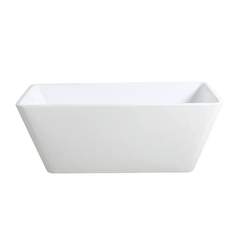 Qubist Gloss White Free Standing Bathtub 1500*705*580mm Poseidonbk