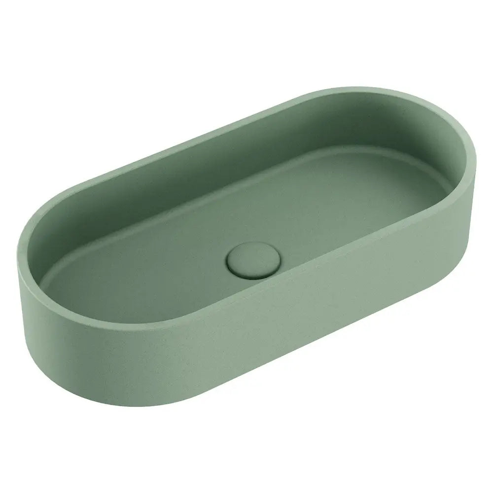 Jada Pill Concrete Above Counter Basin, Sage fienza