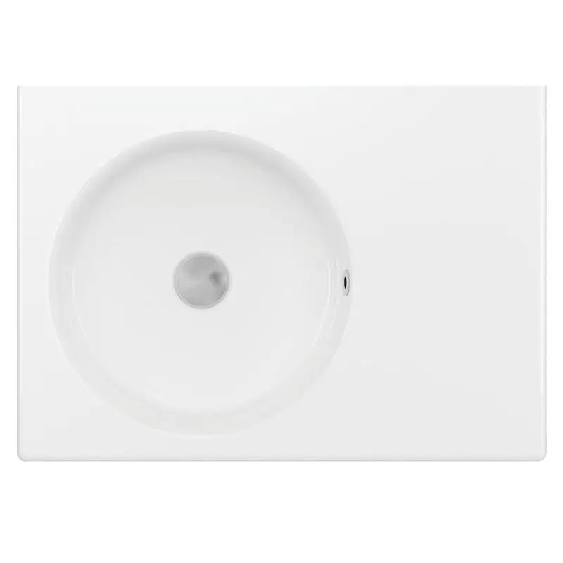 Reba Left Bowl Wall Basin, No Tap Hole fienza
