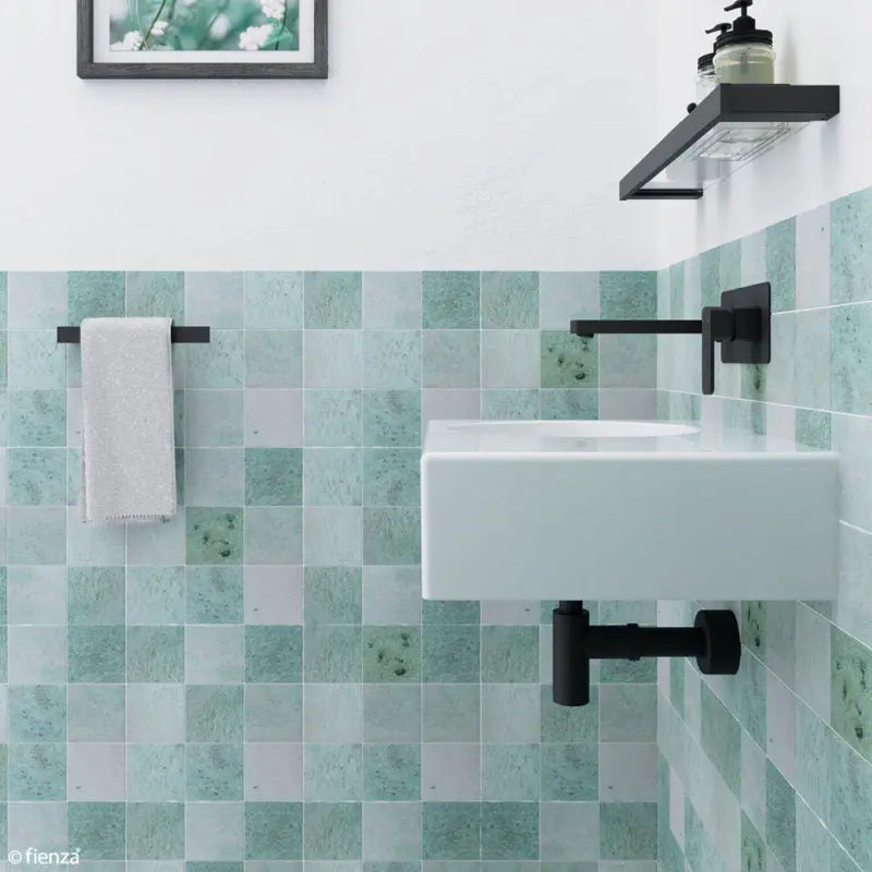Reba Left Bowl Wall Basin, No Tap Hole fienza
