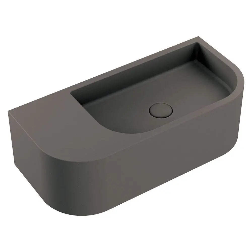 Blanca Concrete Wall Basin, Warm Grey fienza