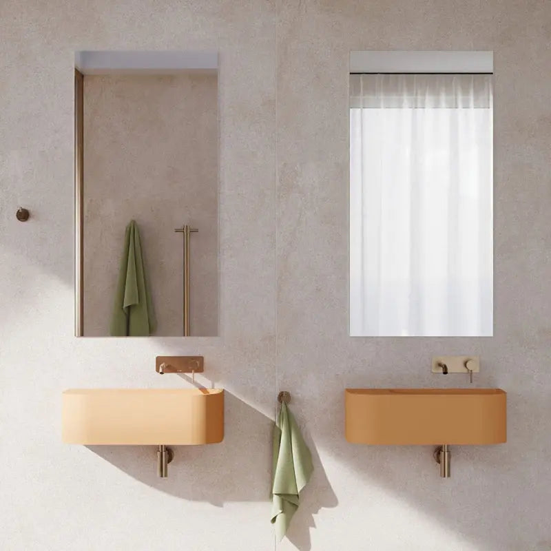 Blanca Concrete Wall Basin, Tuscan fienza