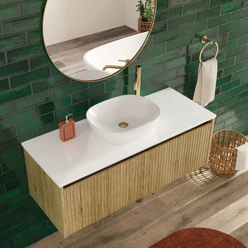 Koko 465 Matte White Above Counter Basin fienza