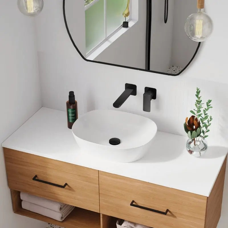 Koko 465 Matte White Above Counter Basin fienza