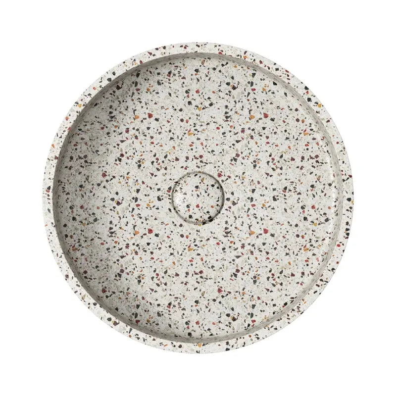 Jada Round Concrete Above Counter Basin, Terrazzo fienza