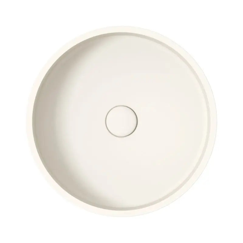 Jada Round Concrete Above Counter Basin, Warm White fienza