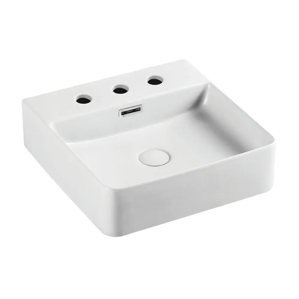 Petra Mini Above Counter Basin, 3 Tap Holes fienza