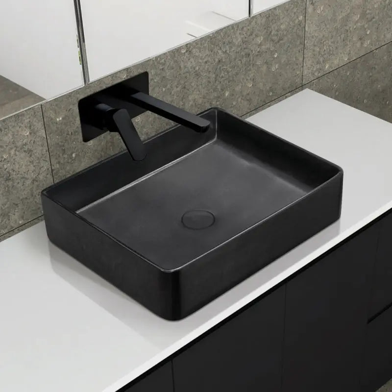 Luciana Above Counter Basin, Matte Black fienza