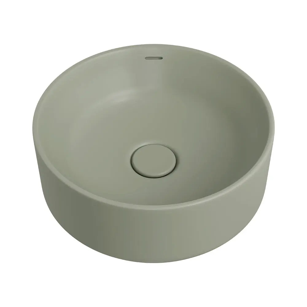Reba Luxe Above Counter Basin, Matte Olive fienza