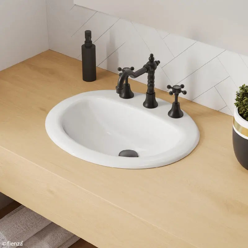 Stella Fully-Inset Basin, 3 Tap Holes fienza
