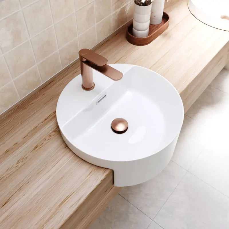Reba Semi-Recessed Basin With Tap Hole fienza