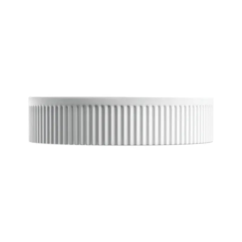 Eleanor Arch Above Counter Fluted Basin, Matte White fienza