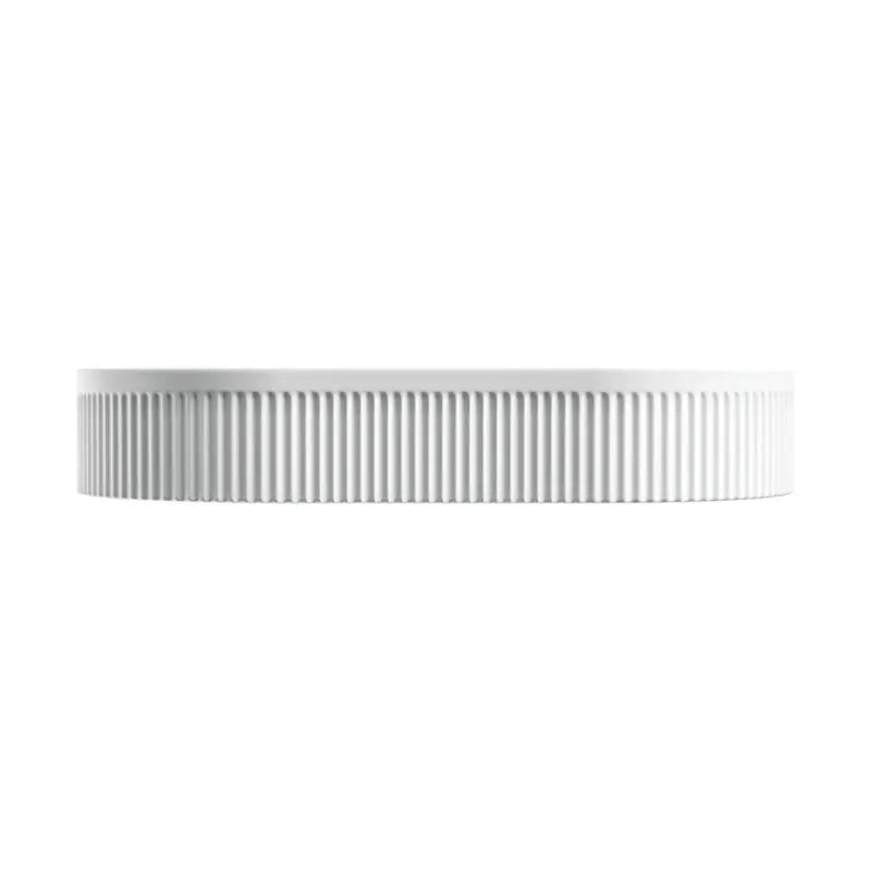 Eleanor Oval Above Counter Fluted Basin, Matte White fienza