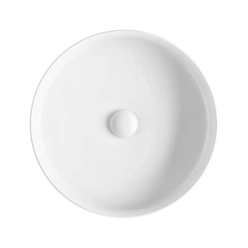 Eleanor Round Above Counter Fluted Basin, Matte White fienza