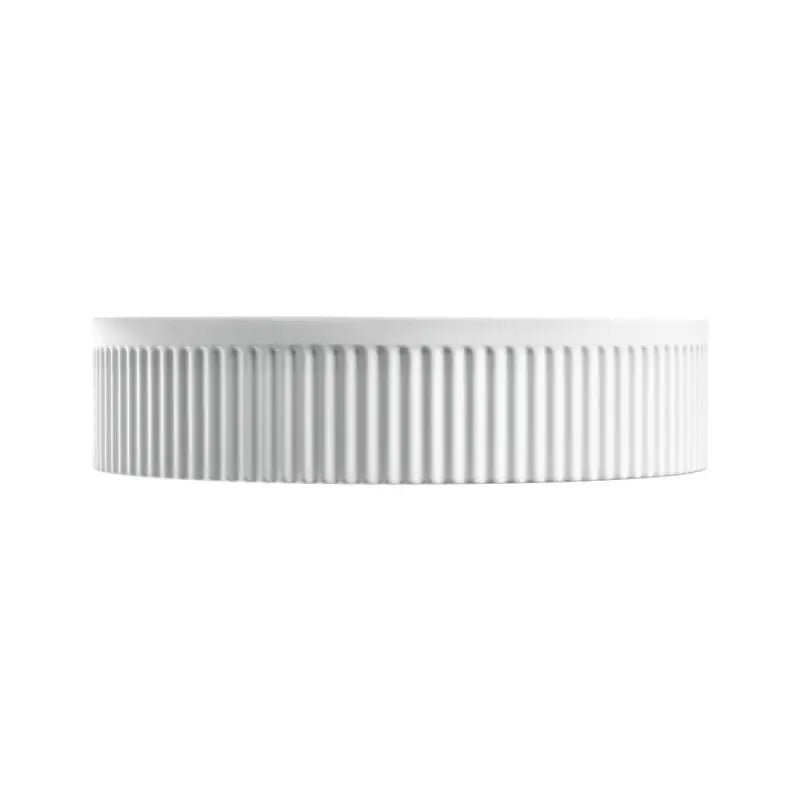Eleanor Round Above Counter Fluted Basin, Matte White fienza