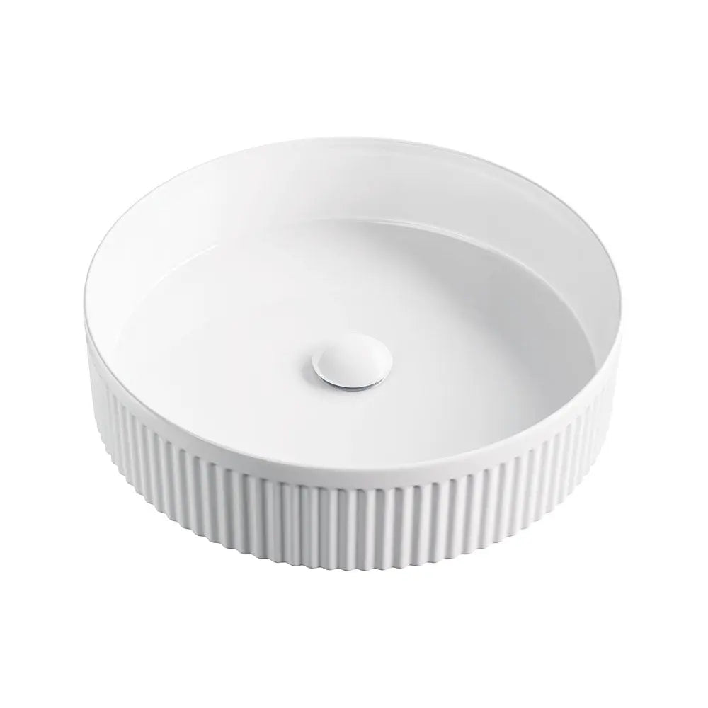Eleanor Round Above Counter Fluted Basin fienza
