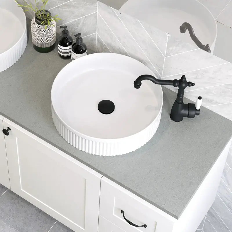 Eleanor Round Above Counter Fluted Basin fienza