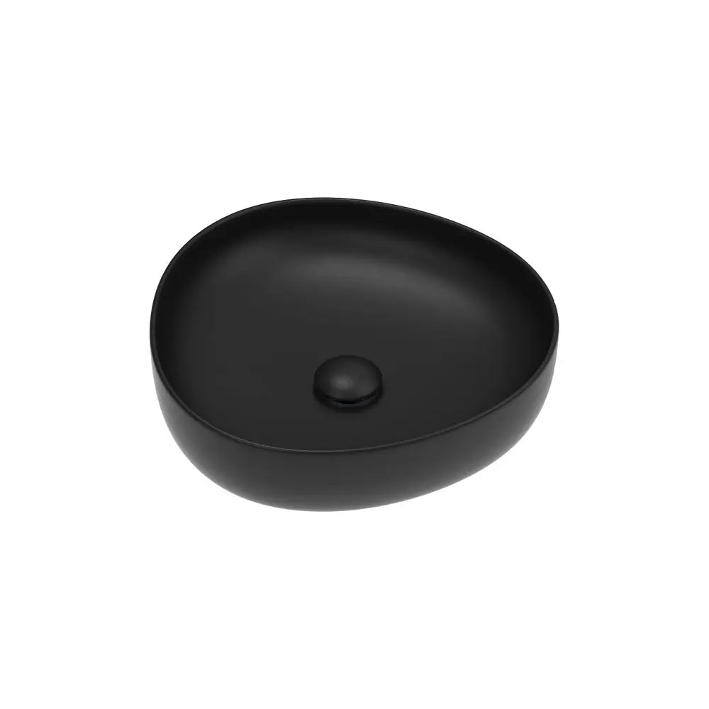 Pebble Small Above Counter Basin, Matte Black fienza