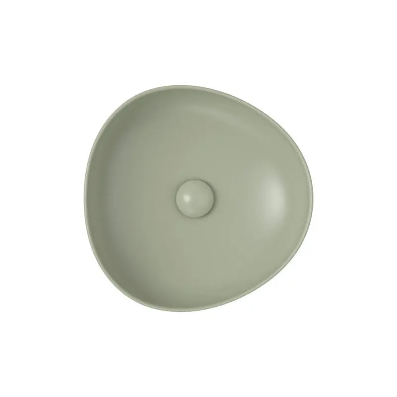 Pebble Small Above Counter Basin, Matte Olive fienza